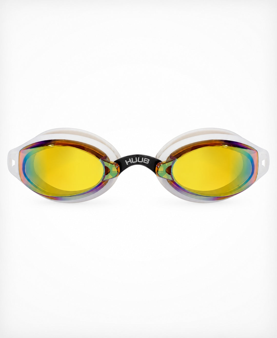 Óculos de Natação - HUUB Brownlee Custom Air Goggle White - Gold Mirror