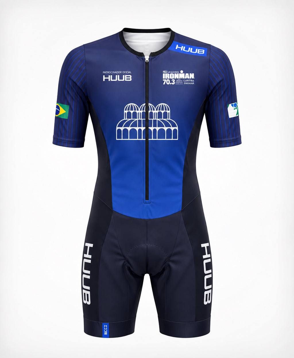 Macaquinho de Triatlo - HUUB Trisuit Oficial Ironman Curitiba Blue - Masculino