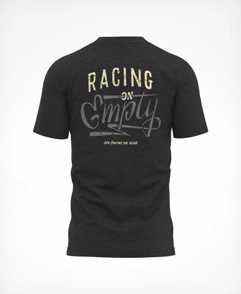 Racing On Empty T-Shirt Charcoal - Image 2