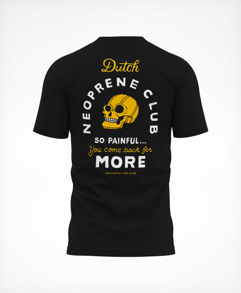 Dutch Neoprene Club T-Shirt Black - Image 2