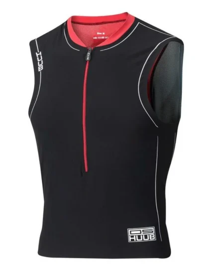 Dave Scott Tri Top Sleeveless Black/Red