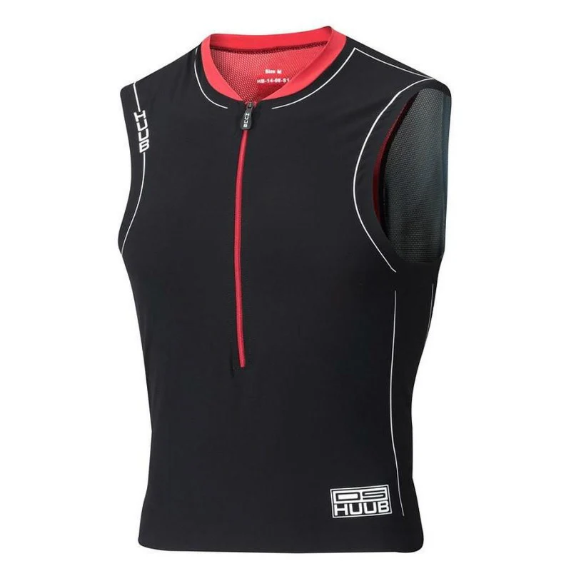 Dave Scott Tri Top Sleeveless Black/Red